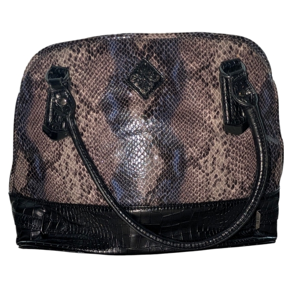 Vera Wang Snake Print Satchel - Picture 1 of 5